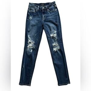 Judy Blue Mid Rise destroyed boyfriend Jean size 0/24